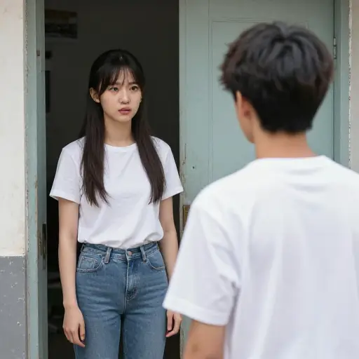 她喊道：“比尔，过来，否则你会有麻烦的。”