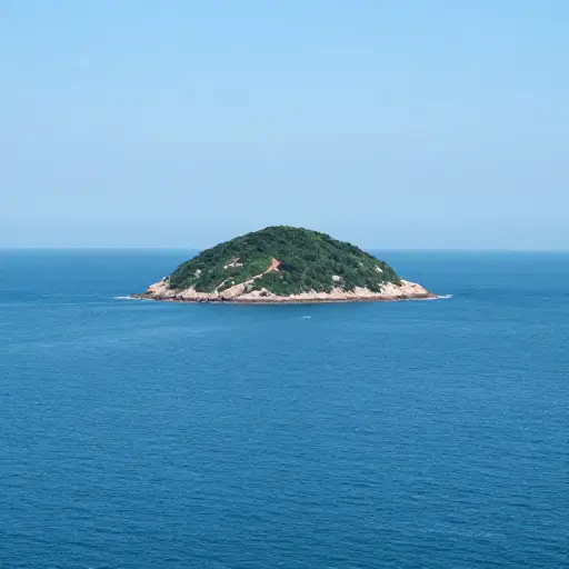 那是海洋中的一座岛屿。