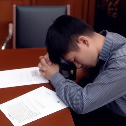 他因为伪造公司文件而被判刑。