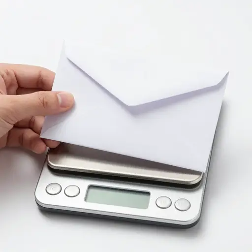 这封信的重量不到一公斤。