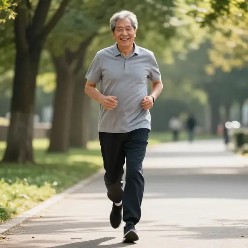 尽管年过六十，他依然保持着年轻人的活力。