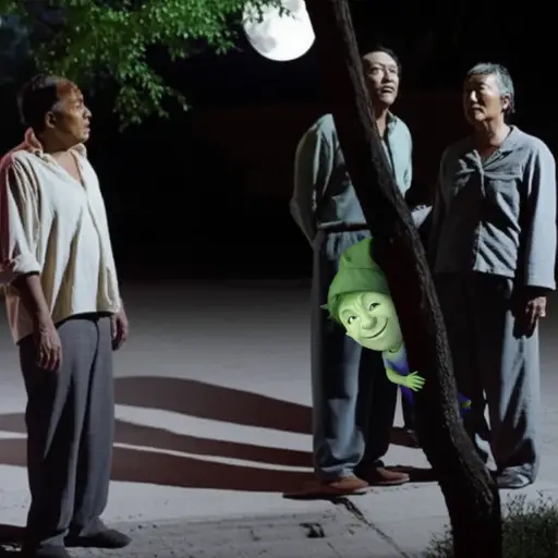 传说中，那个顽皮的精灵喜欢在月夜捉弄村民。
