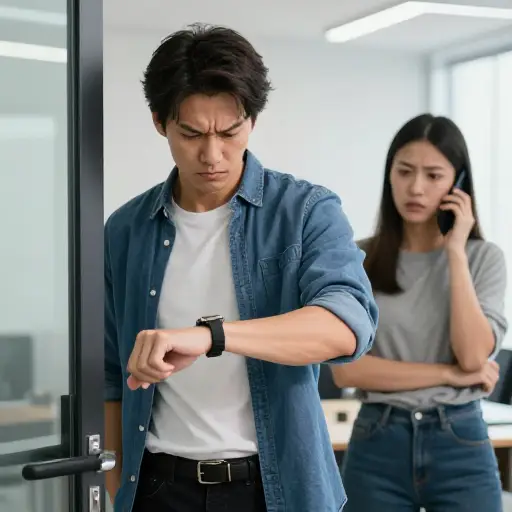 如果我再迟到，他会大发雷霆。