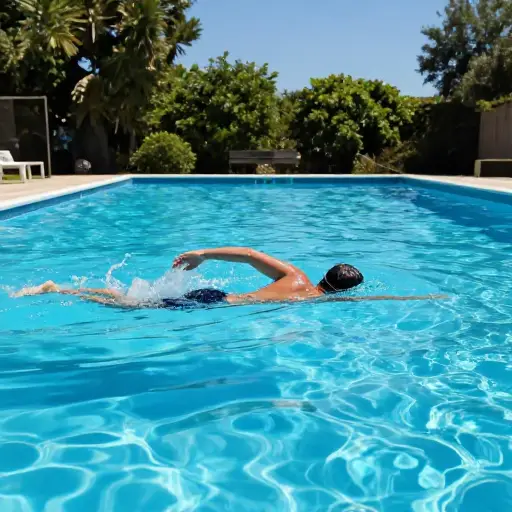 游泳是夏季保持身材的好方法。