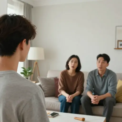 我觉得我父母不会赞成我的新发型。