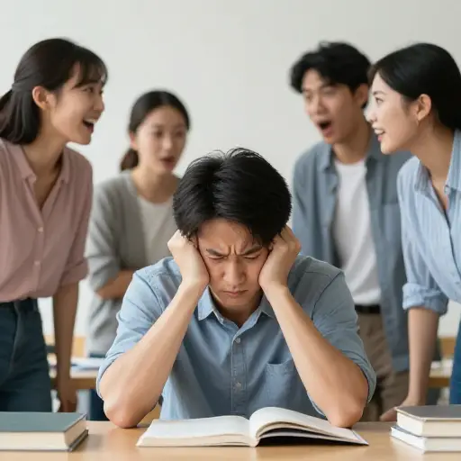 这么吵，我无法集中注意力。