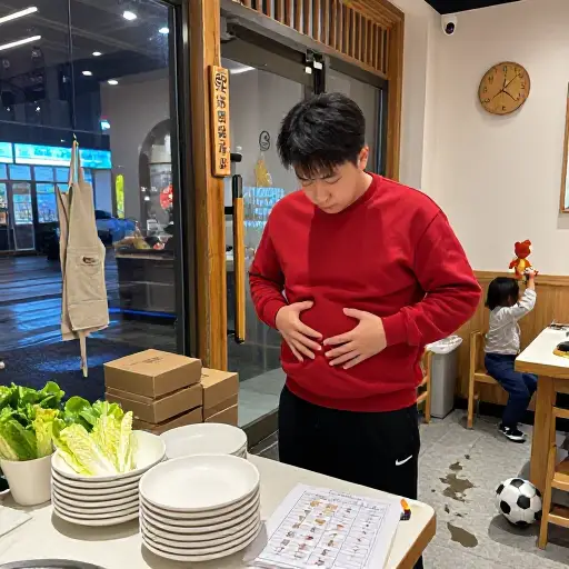 他说他能吃下一头牛显然是夸张的说法。