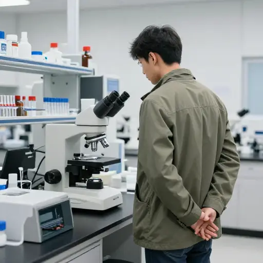 访客绝对不能触碰实验室里的任何设备。