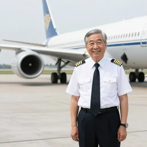 他是一名退休的航空公司飞行员。
