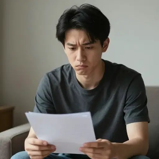 当他听到这个消息时，他表现出了一丝失望。