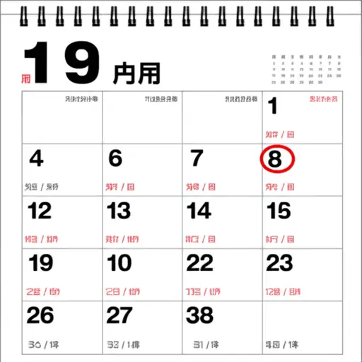 这个日期在日历上被圈出来了。