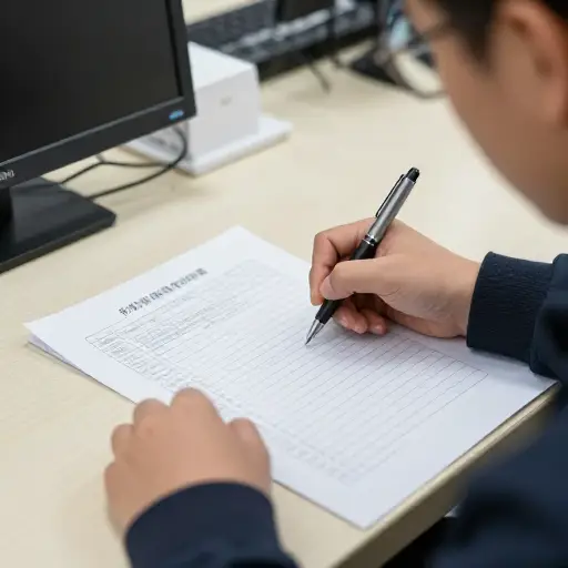 请用黑色墨水填写这张表。