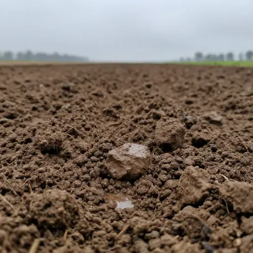 新翻的泥土闻起来有雨水的味道。