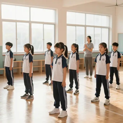 我们每周五上午都有体育课。