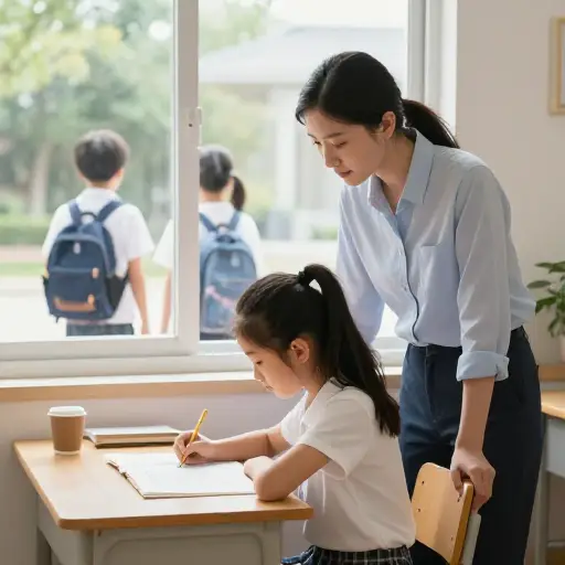 与她的兄弟姐妹不同，她大部分的学校教育是在家里由私人教师完成的。
