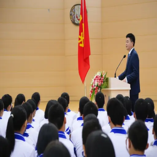 校监将在开学典礼上发表讲话。