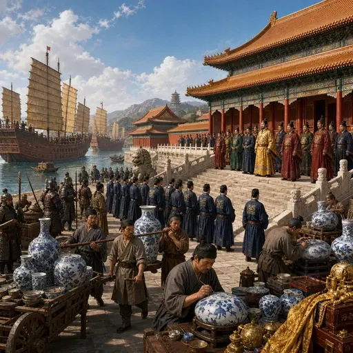 明朝是中国历史上一个强大的朝代。
