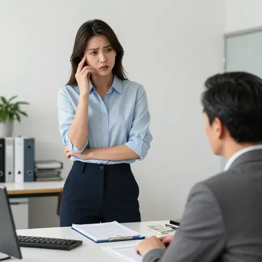 她被要求解释丢失的钱的原因。