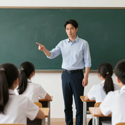 老师会惩罚不守规矩的学生。