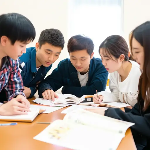 学生们在小组作业中非常合作，互相帮助完成任务。