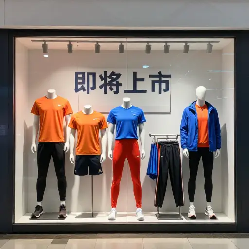 我们的新运动服饰系列即将上市。