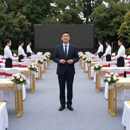 他组织了整个活动。