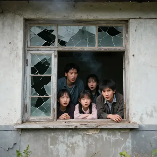 生活在冲突地区意味着这家人长期处于担惊受怕之中。