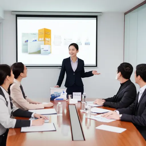 销售代表向我们展示了产品的演示。