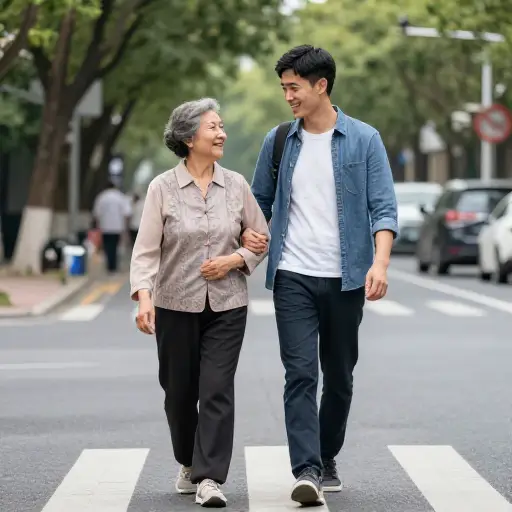 他对他的母亲非常好。