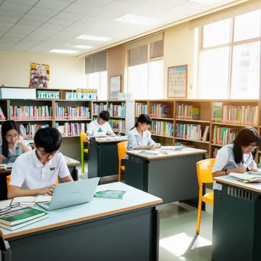 这所学校高度重视学生的自主学习能力。