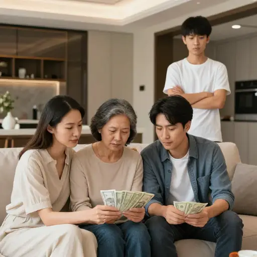 如果金钱取代了爱，通常会发生的情况是孩子们反抗他们的父母。