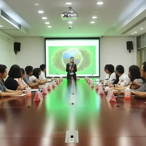 我们参加了关于环境保护的研讨会。