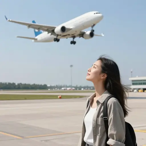 她对航空业很感兴趣，梦想成为一名飞行员。