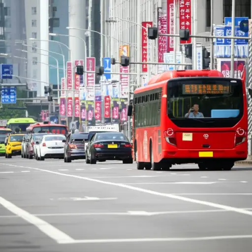 公交车因为交通拥堵晚点了。