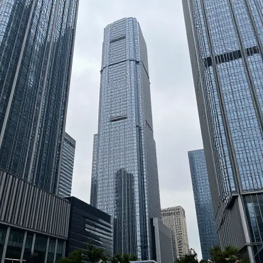在这个现代街区，你找不到一栋传统建筑。