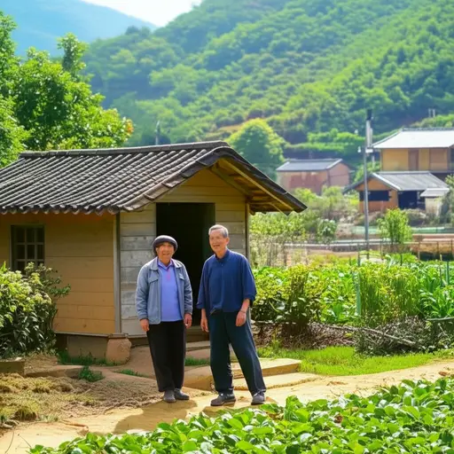 退休后，他们决定在这个安静的乡村定居下来。