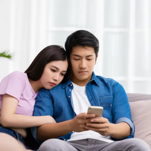 她非常粘人，总是需要男友的陪伴。