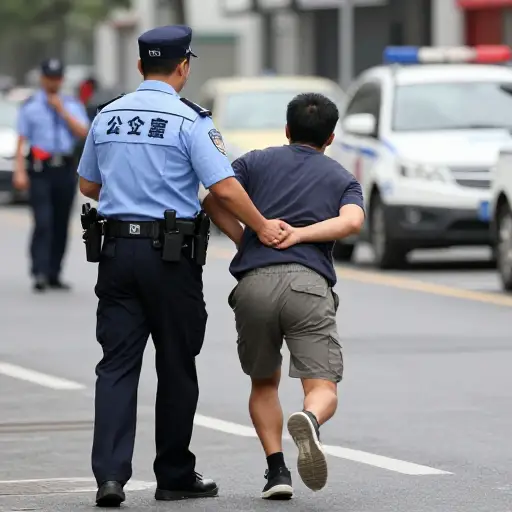 警察在那名窃贼试图逃跑时抓住了他。