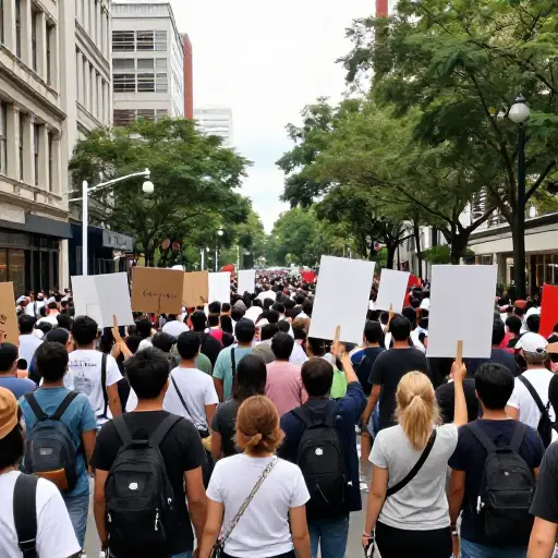 超过800人参加了抗议活动。