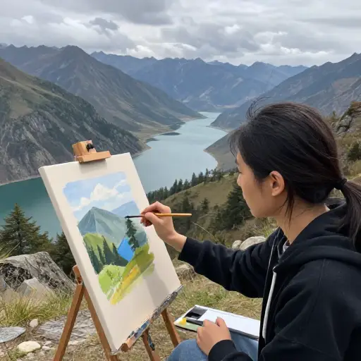 在捕捉自然景观之美方面，很少有画家能与她媲美。