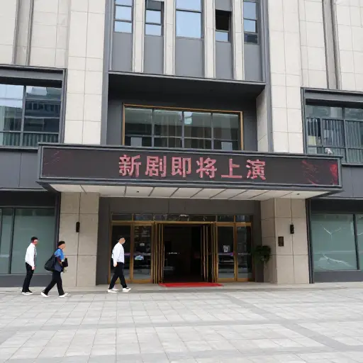 这家剧院下个月将上演一部新剧。