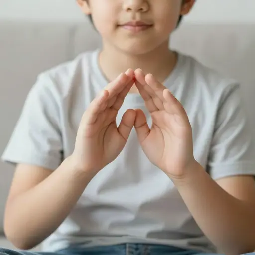 这个孩子天生哑巴，从未说过话。
