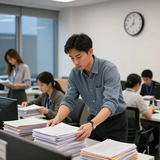 他们赶紧为明天的重要会议做准备。
