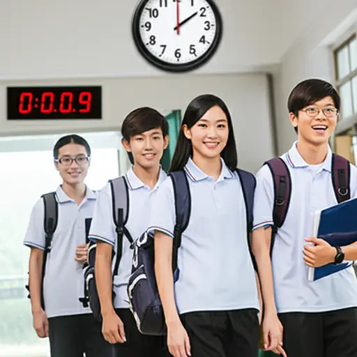 学校放宽了考试迟到的规定。