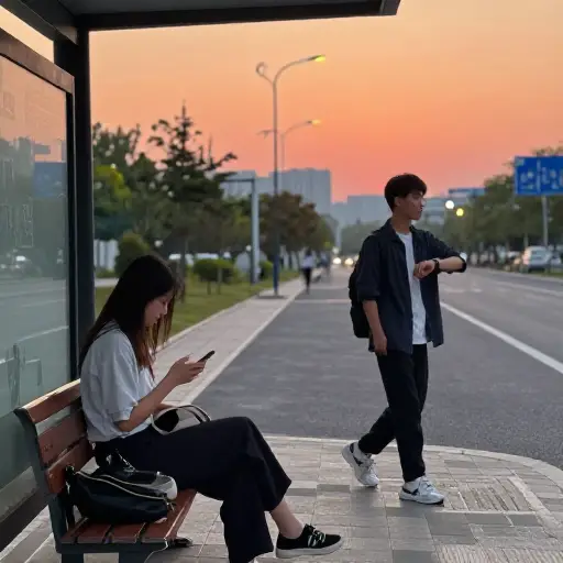 她还没告诉我她的决定，我有点着急了。