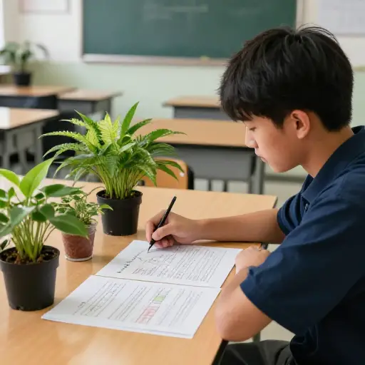 我的科学项目是关于植物的。