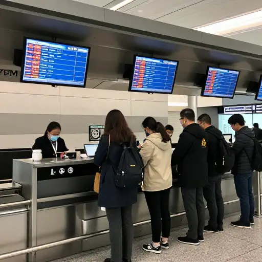确保在预定的办理登机手续时间到达。