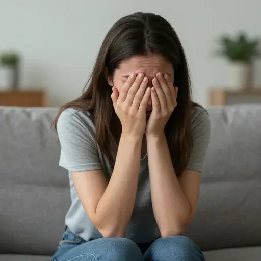 当她听到这个悲惨的消息时，她哭得死去活来。