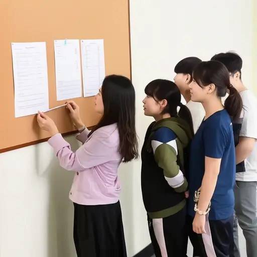 老师发布了一份通知，关于下周的考试安排。
