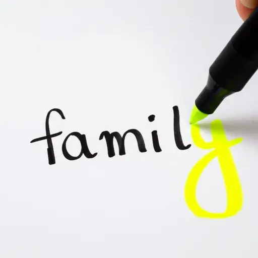 单词'family'以字母y结尾。